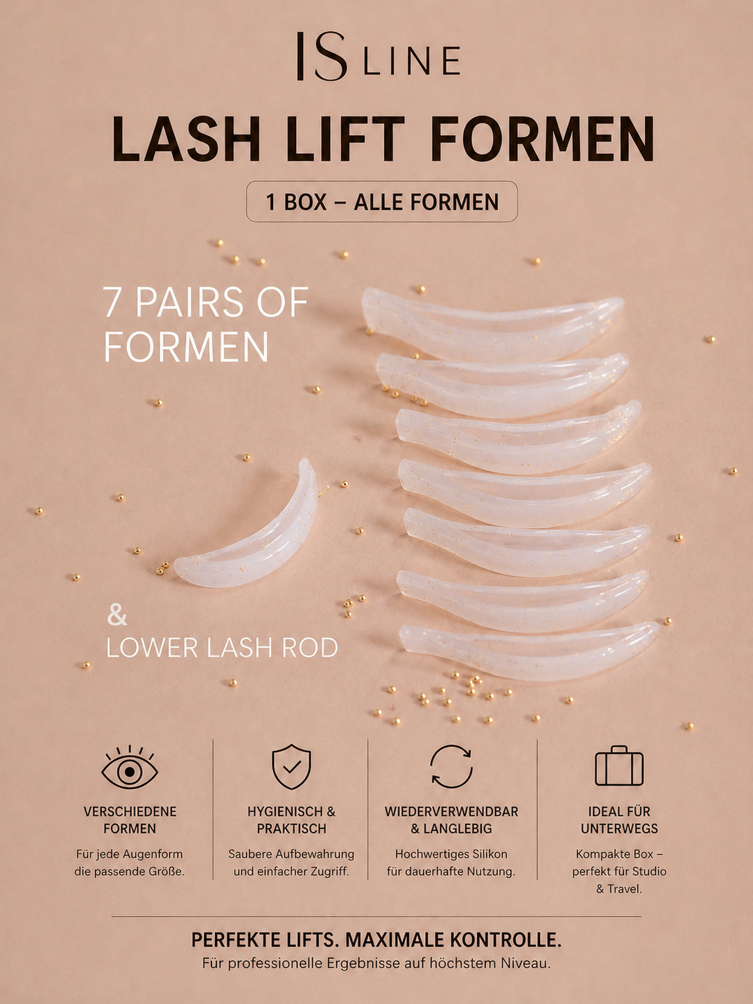 IS LINE Lash Lift Formen Set – 7 Größen