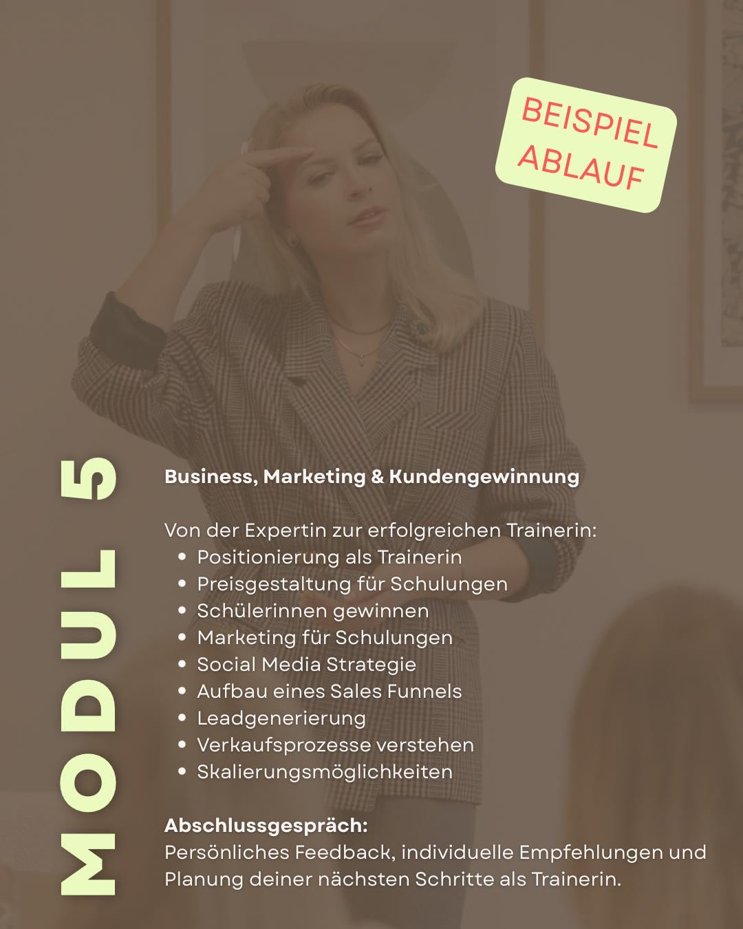 TRAINER MENTORING PROGRAMM + EXTRAS