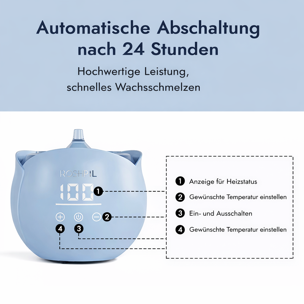 Professioneller
Wachserhitzer 450ml-Digital Flower Wax Heater